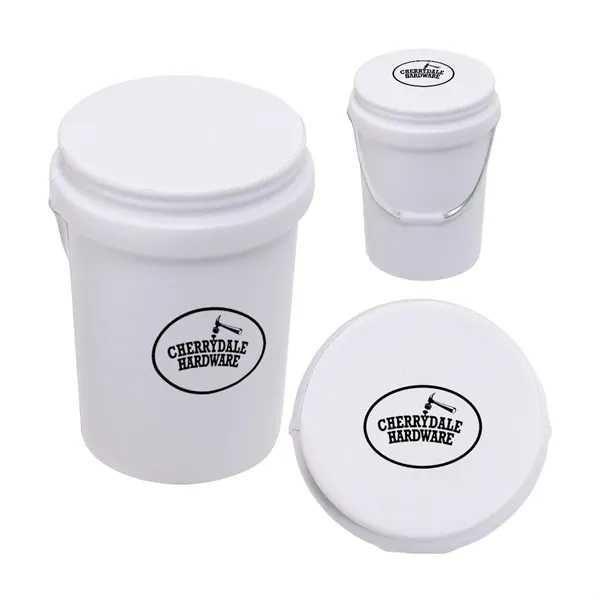 5-gallon bucket-shaped stress reliever made of PU foam.... from ASI 63549 Jornik Manufacturing Corp
