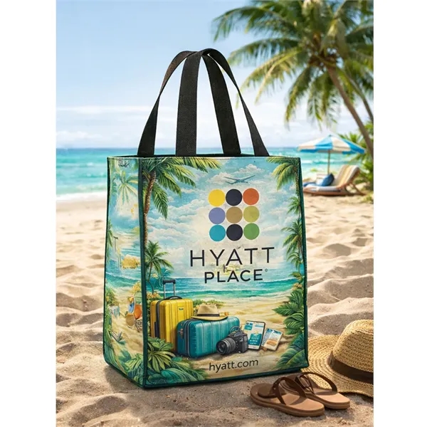 FULL COLOR LAMINATED NON WOVEN TOTE... from ASI 30112 ACE Products