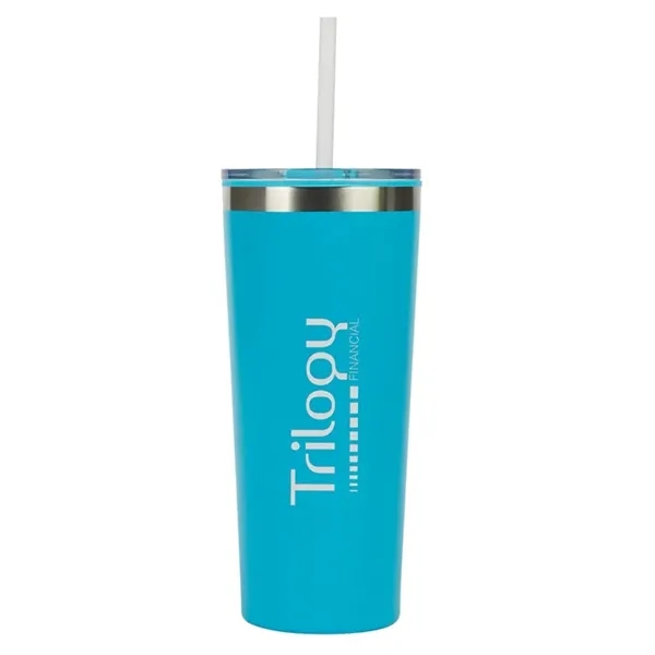Bergen 24 oz. Steel/100% Recycled PP Liner Travel Tumbler... from ASI 67866 Logomark/Valumark