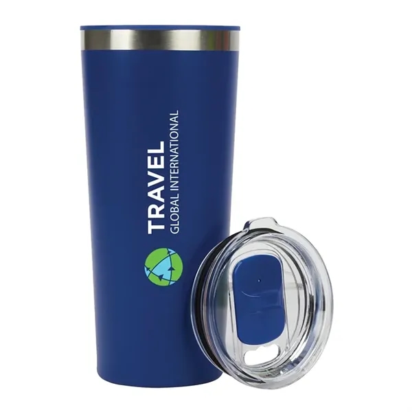 Bergen 24 oz. Steel/100% Recycled PP Liner Travel Tumbler... from ASI 67866 Logomark/Valumark