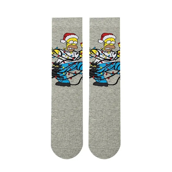 Cartoon character adult cotton socks plus full color heat transfer on... from ASI 37218 Athena Promo (tm)