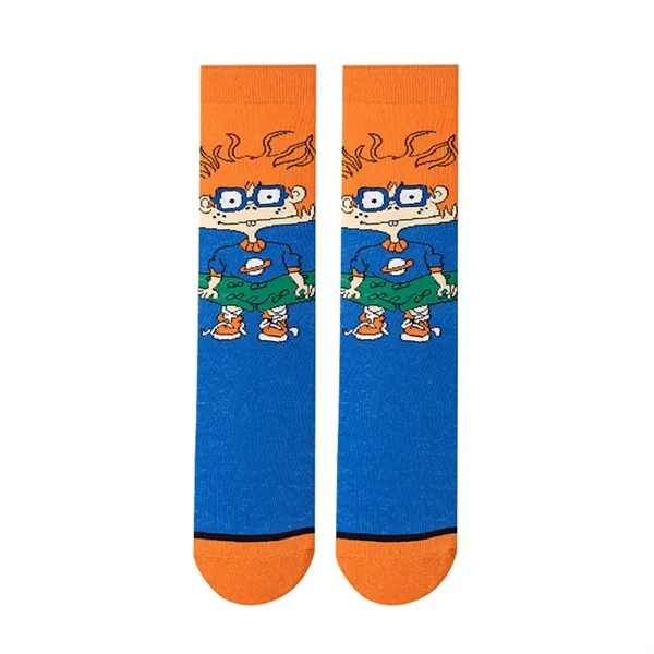 Cartoon character adult cotton socks plus full color heat transfer on... from ASI 37218 Athena Promo (tm)