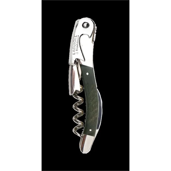 Item #3432 Laguiole Tradition® Two-Lever Waiter's Corkscrew, Ram Horn