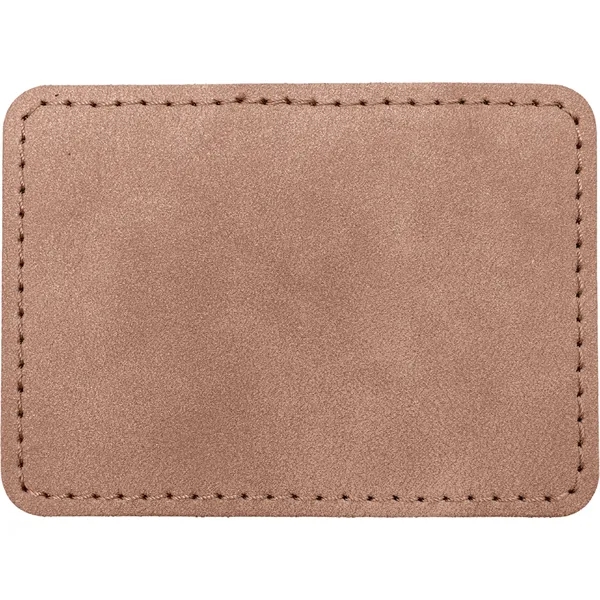 3.5" x 2.5" x 1/16" rectangular PU Creekside leatherette garment patch.... from ASI 74601 Calico