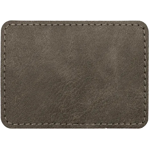 3.5" x 2.5" x 1/16" rectangular PU Creekside leatherette garment patch.... from ASI 74601 Calico