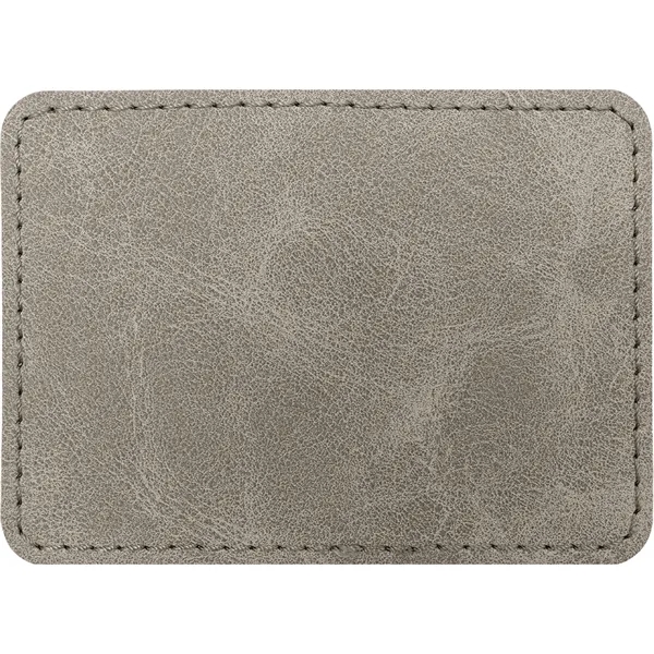3.5" x 2.5" x 1/16" rectangular PU Creekside leatherette garment patch.... from ASI 74601 Calico