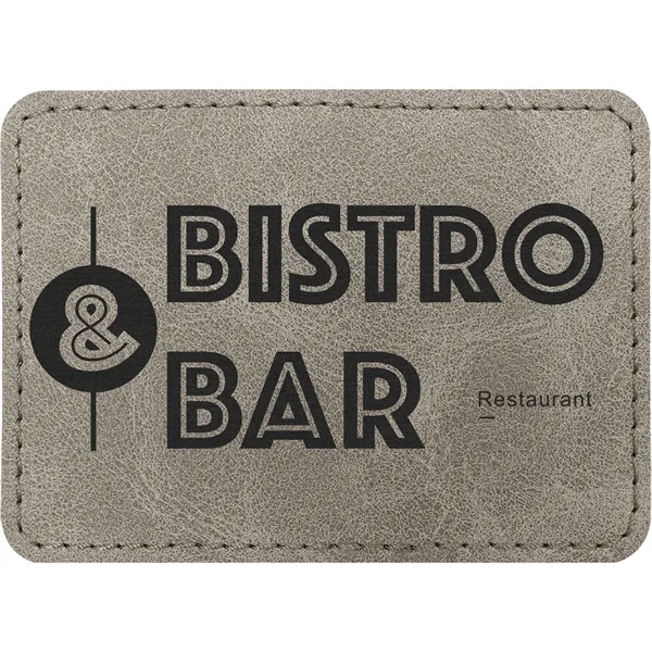 3.5" x 2.5" x 1/16" rectangular PU Creekside leatherette garment patch.... from ASI 74601 Calico