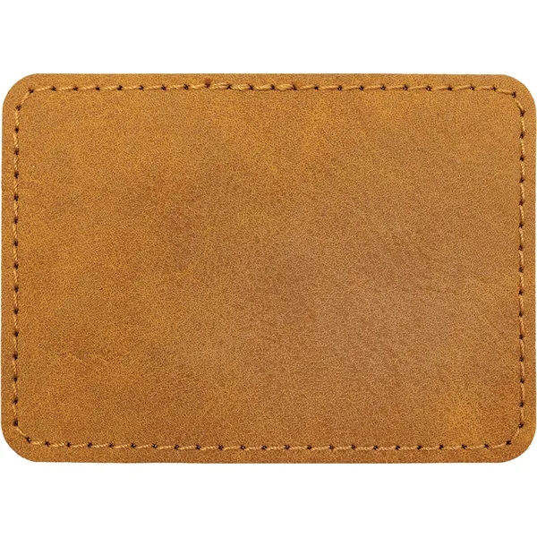 3.5" x 2.5" x 1/16" rectangular PU Creekside leatherette garment patch.... from ASI 74601 Calico