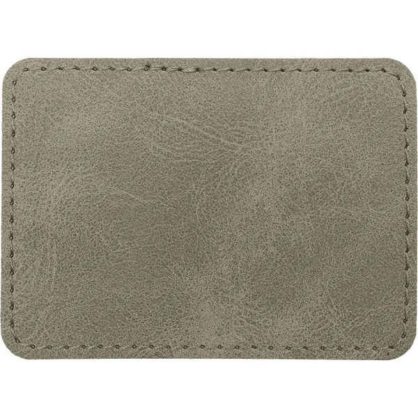 3.5" x 2.5" x 1/16" rectangular PU Creekside leatherette garment patch.... from ASI 74601 Calico
