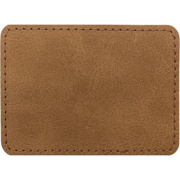 3.5" x 2.5" x 1/16" rectangular PU Creekside leatherette garment patch.... from ASI 74601 Calico