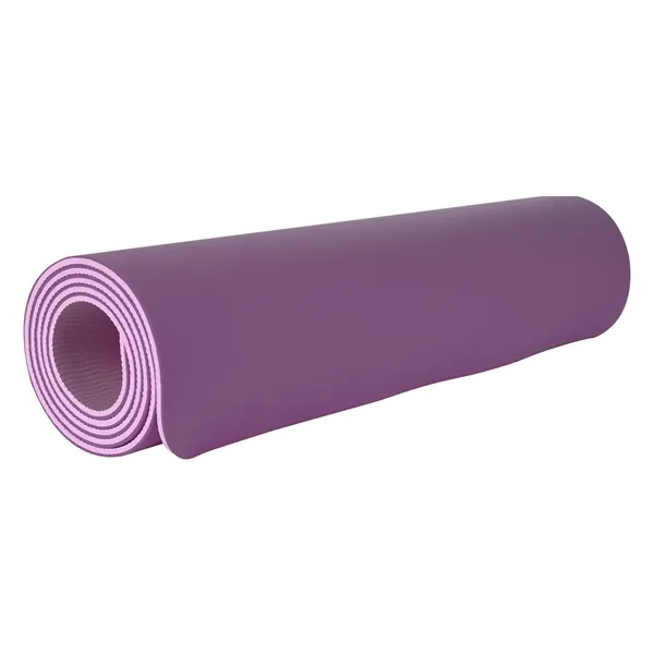 Two-tone double-layer yoga mat that is hypoallergenic, non-toxic, and odor free.... from ASI 61125 Hit Promotional Products / Hit®