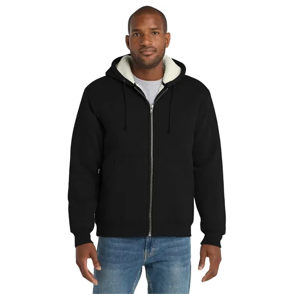 CornerStone Heavyweight Sherpa-Lined Hooded Fleece Jacket.... from ASI 84863 SanMar