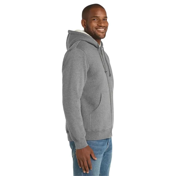 CornerStone Heavyweight Sherpa-Lined Hooded Fleece Jacket.... from ASI 84863 SanMar