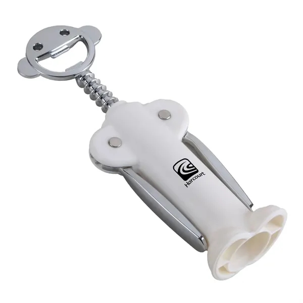 Bottle buddy wine and bottle opener made of ABS and stainless... from ASI 52840 Evans Manufacturing