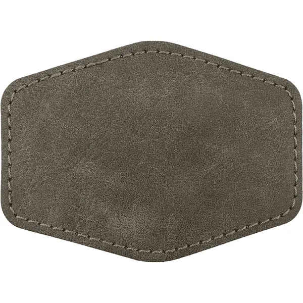 3.5" x 2.5" x 1/16" Hexagon PU Creekside leatherette garment patch.... from ASI 74601 Calico