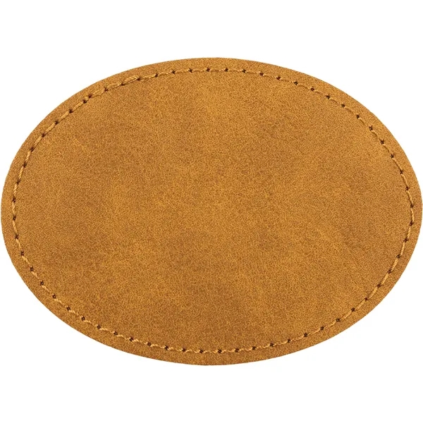 3.5" x 2.5" x 1/16" Hexagon PU Creekside leatherette garment patch.... from ASI 74601 Calico