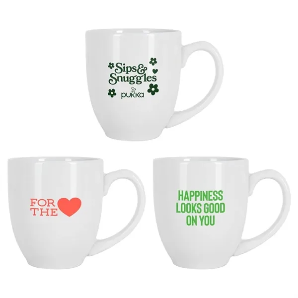 16 oz White Bistro Glossy Mug... from ASI 88060 Snugz/USA Inc