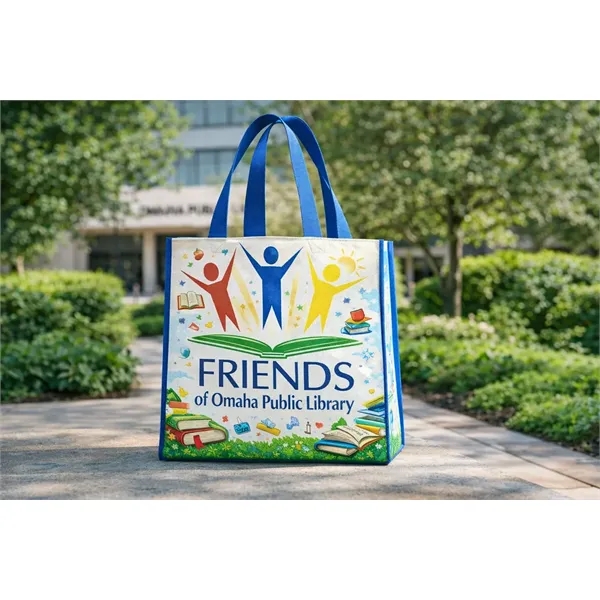 FULL COLOR LAMINATED NON WOVEN TOTE... from ASI 30112 ACE Products