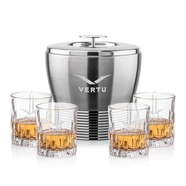 The Genoa Ice Bucket & On-the-Rocks Set is designed for effortless... from ASI 84592 St Regis Group
