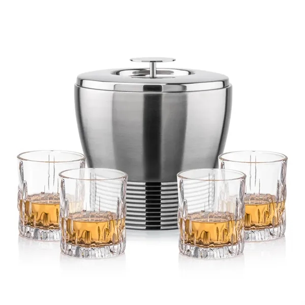 The Genoa Ice Bucket & On-the-Rocks Set is designed for effortless... from ASI 84592 St Regis Group
