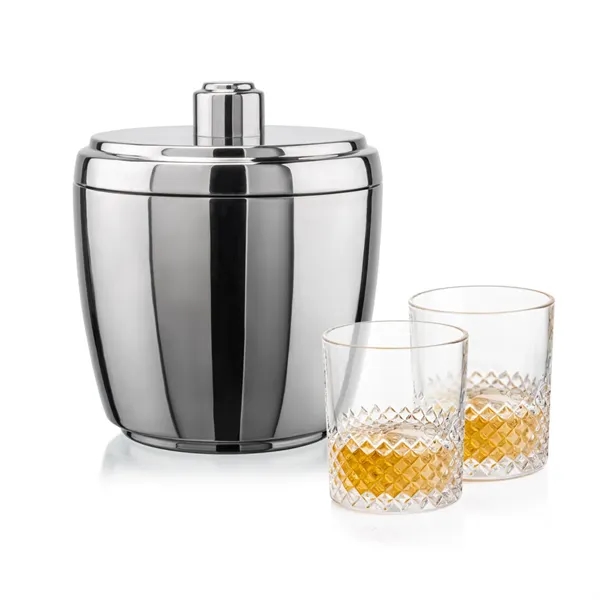 The Pescara Ice Bucket & On-the-Rocks Set combines modern style with... from ASI 84592 St Regis Group