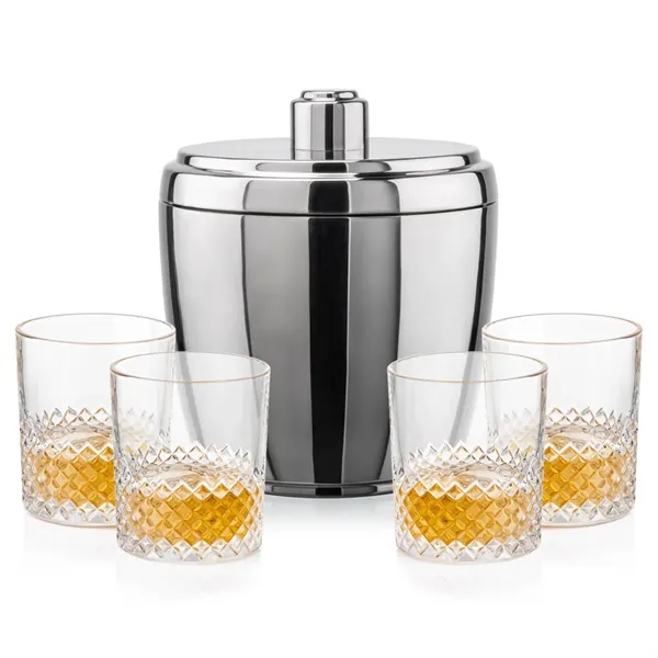 The Pescara Ice Bucket & On-the-Rocks Set combines modern style with... from ASI 84592 St Regis Group