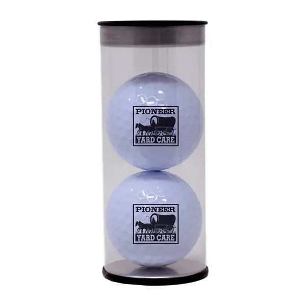 Two TaylorMade Distance Plus golf balls in a plastic tube.... from ASI 38120 Ball Pro / Diversified Quality Kitchenware