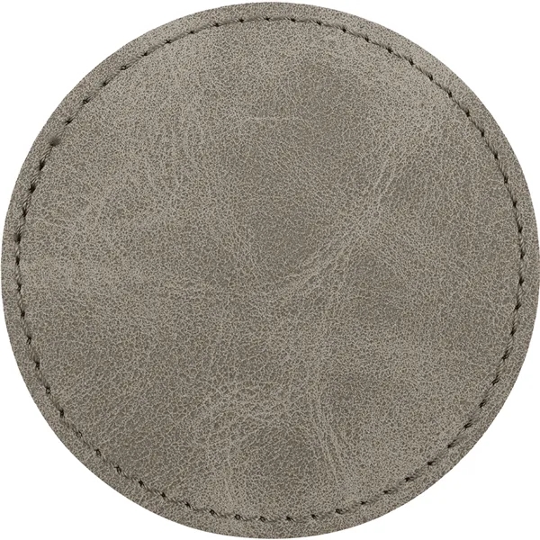 3" Round PU Creekside leatherette garment patch.... from ASI 74601 Calico