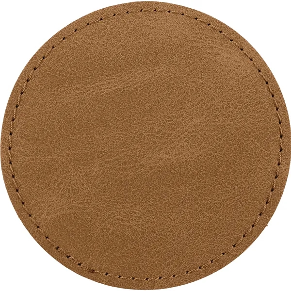 3" Round PU Creekside leatherette garment patch.... from ASI 74601 Calico