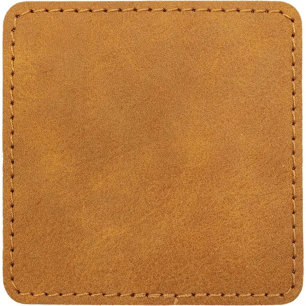 3" Square PU Creekside leatherette garment patch.... from ASI 74601 Calico