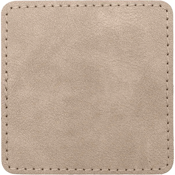 3" Square PU Creekside leatherette garment patch.... from ASI 74601 Calico