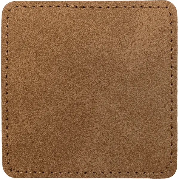3" Square PU Creekside leatherette garment patch.... from ASI 74601 Calico