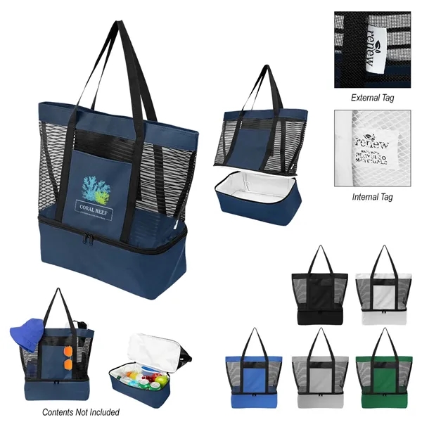rPET tote bag with PEVA lining with cooler and 22" handles.... from ASI 61125 Hit Promotional Products / Hit®