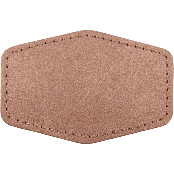 3" x 2" Creekside hexagonal PU leatherette garment patch.... from ASI 74601 Calico