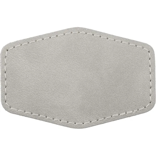 3" x 2" Creekside hexagonal PU leatherette garment patch.... from ASI 74601 Calico