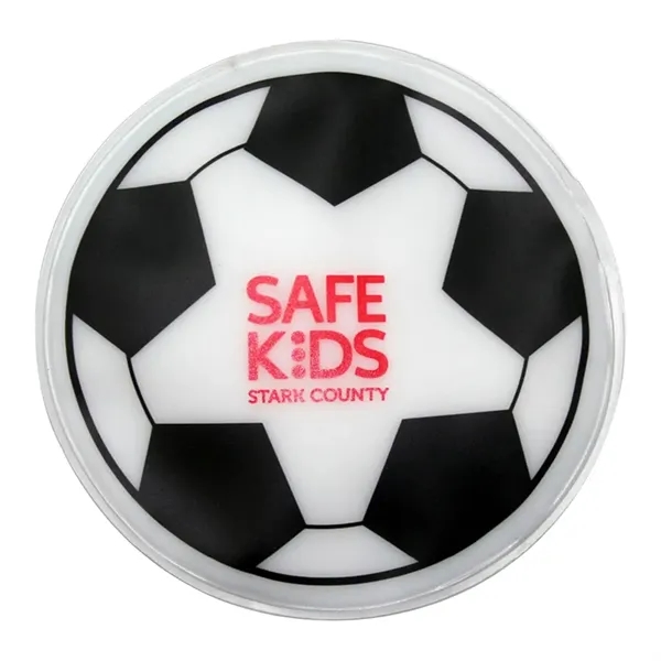 Soccer ball cold pack filled with cool soothing gel.... from ASI 34415 Alpi International LTD