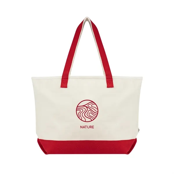 5" x 14.25" x 21.75" recycled cotton canvas tote bag with... from ASI 61125 Hit Promotional Products / Hit®