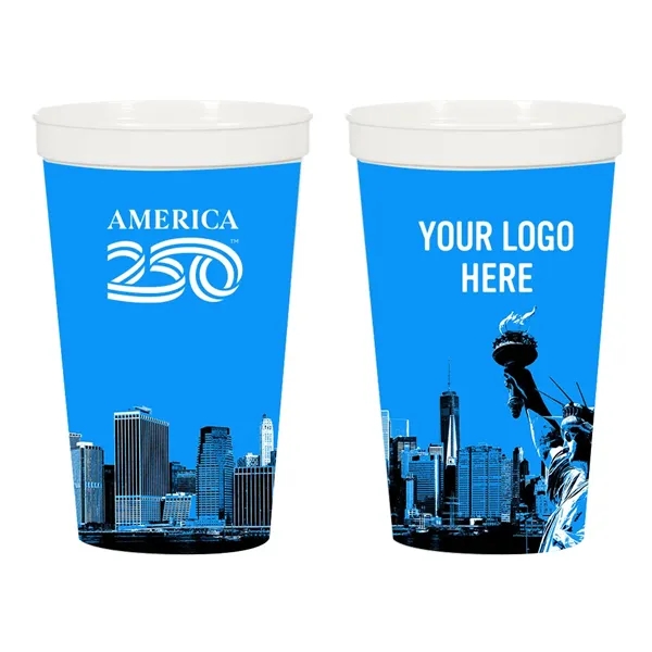 America250™ 22 Oz. Full Color Big Game Stadium Cup... from ASI 61125 Hit Promotional Products