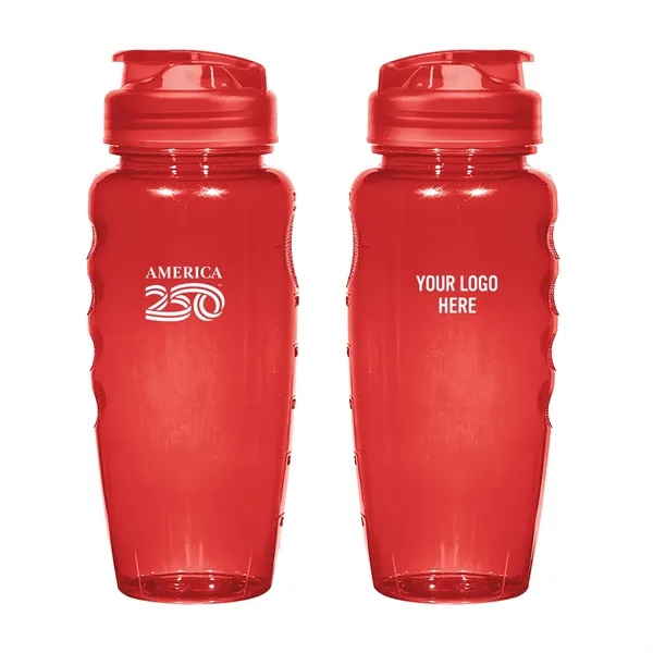 America250™ 30 Oz. Poly-Clear™ Gripper Bottle... from ASI 61125 Hit Promotional Products / Hit®