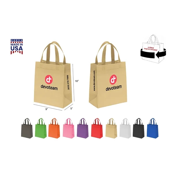 CUSTOM NON WOVEN TOTE - WRAP 4-SIDED PRINT INCLUDED... from ASI 30112 ACE Products