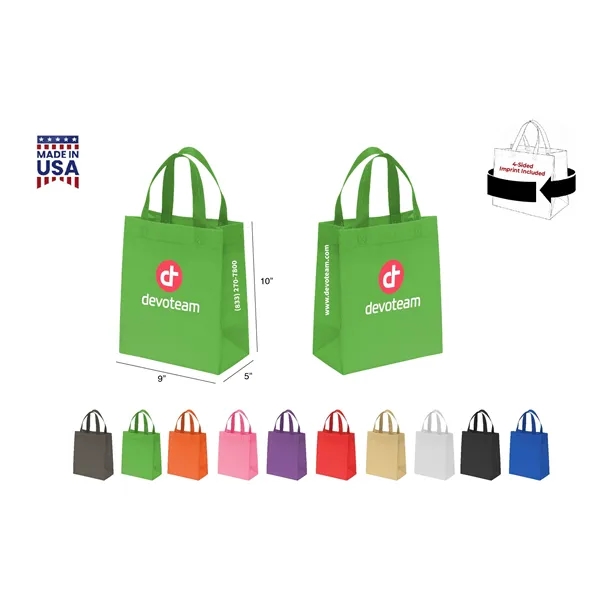 CUSTOM NON WOVEN TOTE - WRAP 4-SIDED PRINT INCLUDED... from ASI 30112 ACE Products