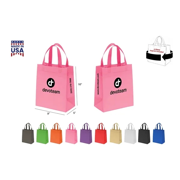 CUSTOM NON WOVEN TOTE - WRAP 4-SIDED PRINT INCLUDED... from ASI 30112 ACE Products