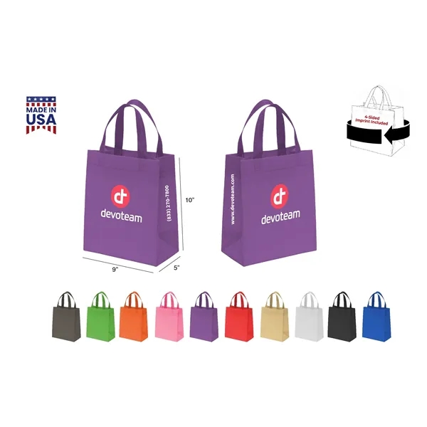 CUSTOM NON WOVEN TOTE - WRAP 4-SIDED PRINT INCLUDED... from ASI 30112 ACE Products
