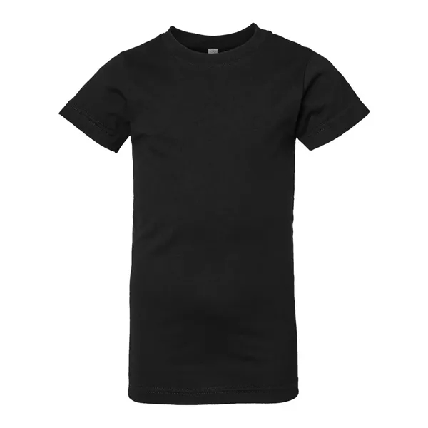 Girls' longer length t-shirt with taped neck. Blank product.... from ASI 84358 S&S Activewear