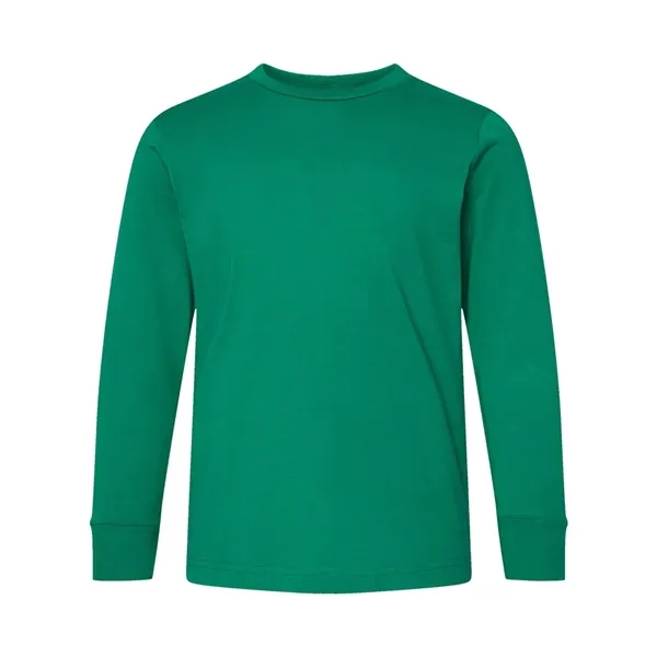 LAT Youth Fine Jersey Long Sleeve Tee; ribbed collar and cuffs.... from ASI 84358 S&S Activewear