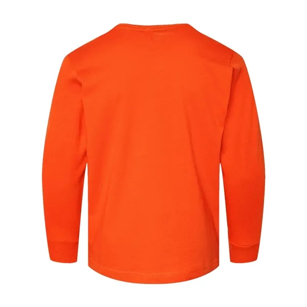 LAT Youth Fine Jersey Long Sleeve Tee; ribbed collar and cuffs.... from ASI 84358 S&S Activewear