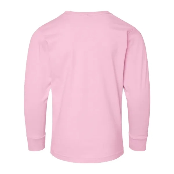 LAT Youth Fine Jersey Long Sleeve Tee; ribbed collar and cuffs.... from ASI 84358 S&S Activewear