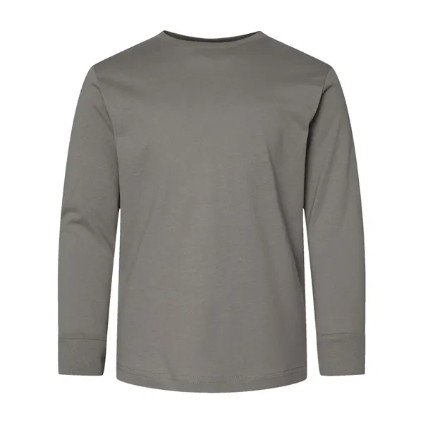 LAT Youth Fine Jersey Long Sleeve Tee; ribbed collar and cuffs.... from ASI 84358 S&S Activewear