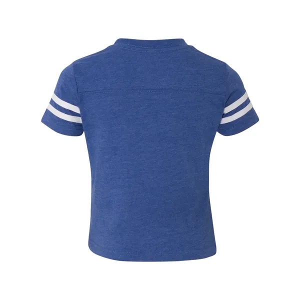 Football jersey tee for toddlers with white stripes on the sleeves,... from ASI 84358 S&S Activewear