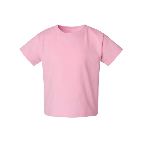 Toddlers 100% cotton jersey short sleeve T-shirt with ribbed crew neck.... from ASI 84358 S&S Activewear